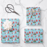 Feuille De Papier Cadeau Sant Clause Christmas Golf Fun<br><div class="desc">Plongez dans le monde du golf avec Père Noël dans des scènes de Noël festives. L'illustration de Noël du golf pour les passionnés de golf. Enveloppez vos cadeaux dans ce papier ludique,  adapté à ceux qui vivent,  respirent et jouent au golf.</div>