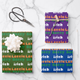 Feuille De Papier Cadeau Sassy Irish Lassie