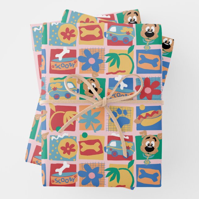 Feuille De Papier Cadeau Scooby-Doo | Fun Baby Motif (En situation)