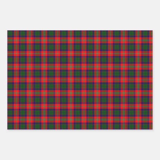 Feuille De Papier Cadeau Scotland Roxburgh District Tartan (Devant)