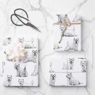 Feuille De Papier Cadeau Scottish Terrier