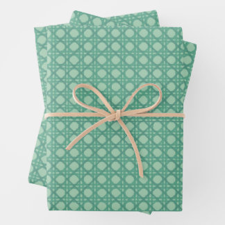 Feuille De Papier Cadeau Seafoam Rattan Gift Wrap Sheets