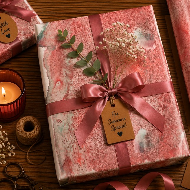 Feuille De Papier Cadeau Sédiment Écarlate (Créateur téléchargé)