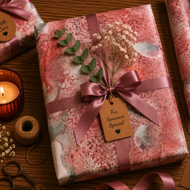 Feuille De Papier Cadeau Sédiment Écarlate (Créateur téléchargé)