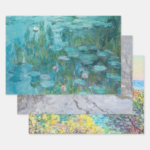 Feuille De Papier Cadeau Sélection d'art vintage de Claude Monet