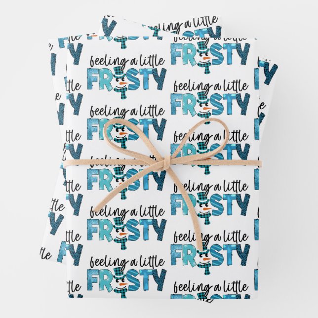 Feuille De Papier Cadeau Sentir Une Personnaliser Un Peu Froide (En situation)