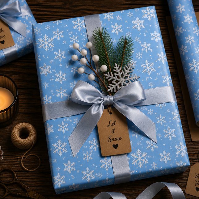 Feuille De Papier Cadeau Sérénade de neige (Créateur téléchargé)