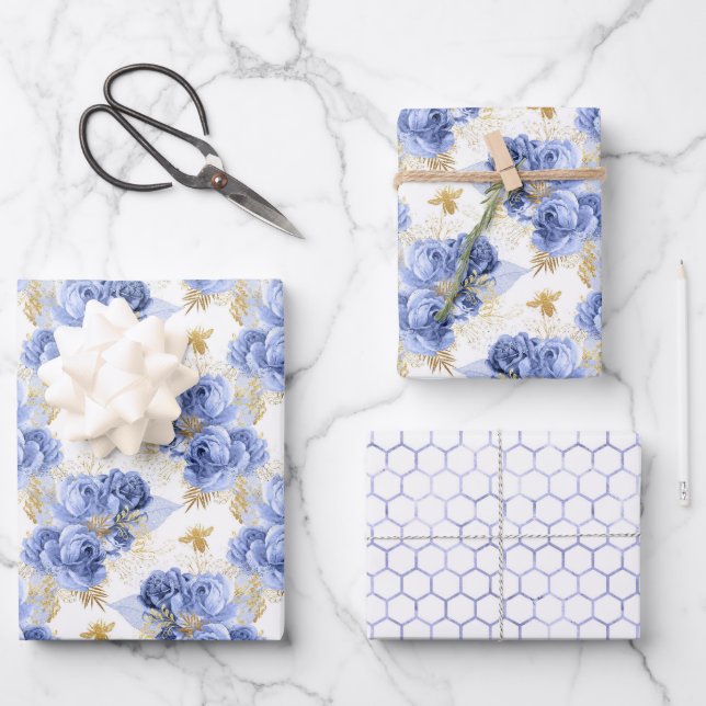 Feuille De Papier Cadeau Serenity Bee Motif (Recto)