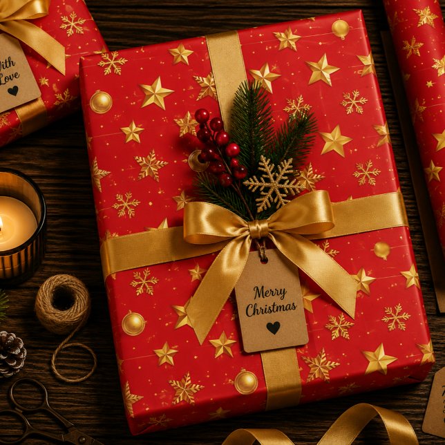 Feuille De Papier Cadeau Shine Starry Noël (Créateur téléchargé)