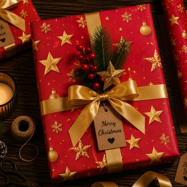 Feuille De Papier Cadeau Shine Starry Noël (Créateur téléchargé)