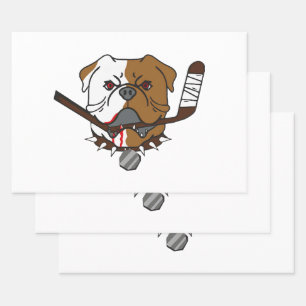Feuille De Papier Cadeau SHORESY Bulldogs de Sudbury