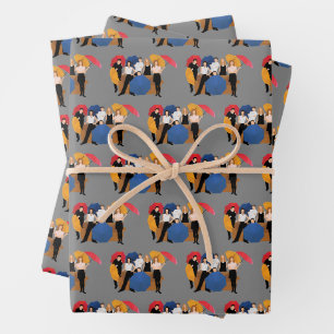 Feuille De Papier Cadeau Silhouette de personnage FRIENDS™