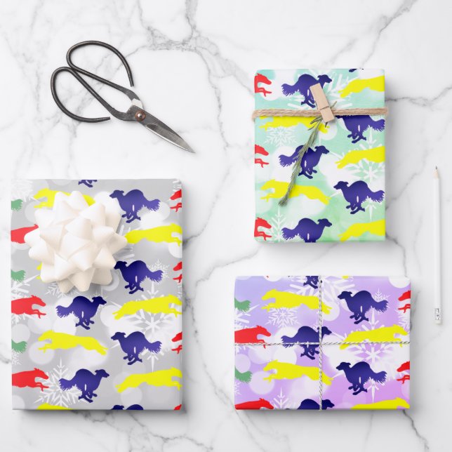 Feuille De Papier Cadeau Silken Windhound en cours (Recto)