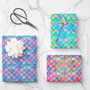 Feuille De Papier Cadeau Sirène