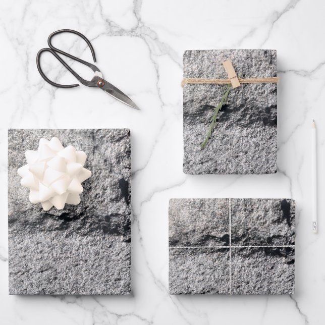 Feuille De Papier Cadeau Slate Rock (Recto)