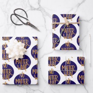 Feuille De Papier Cadeau Slogan de rétablissement quoi qu'il arrive