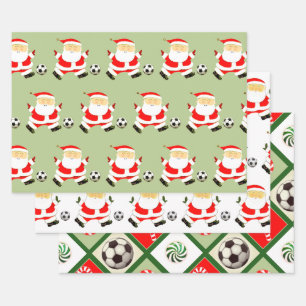 Feuille De Papier Cadeau Soccer Noël Idées cadeaux de Noël