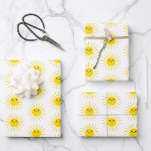 Feuille De Papier Cadeau Soleil