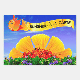 FEUILLE DE PAPIER CADEAU SOLEIL ALA CARTE !