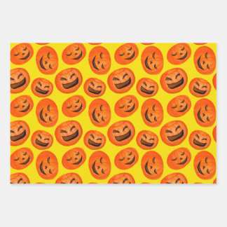 Feuille De Papier Cadeau Sorcière Citrouille Chat noir Design parfait Hallo