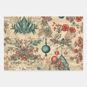 Feuille De Papier Cadeau Souvenirs rétro