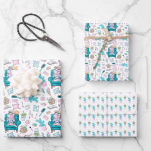 Feuille De Papier Cadeau Spa Day Girlie