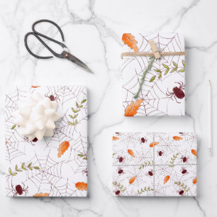 Feuille De Papier Cadeau Spiderweb Halloween