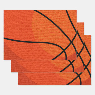Feuille De Papier Cadeau Sports de basket