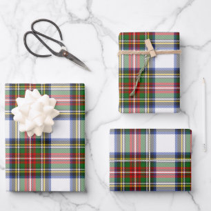 Feuille De Papier Cadeau Stewart Royal Robe Plaid écossais Motif Ident