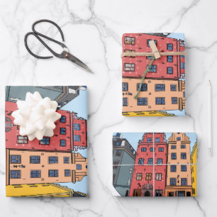 Feuille De Papier Cadeau Stockholm Suède