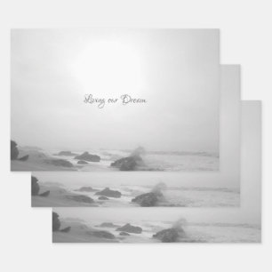 Feuille De Papier Cadeau STYLE DE CONCEPTION DE LA ROMANCE DE CADEAU mariag