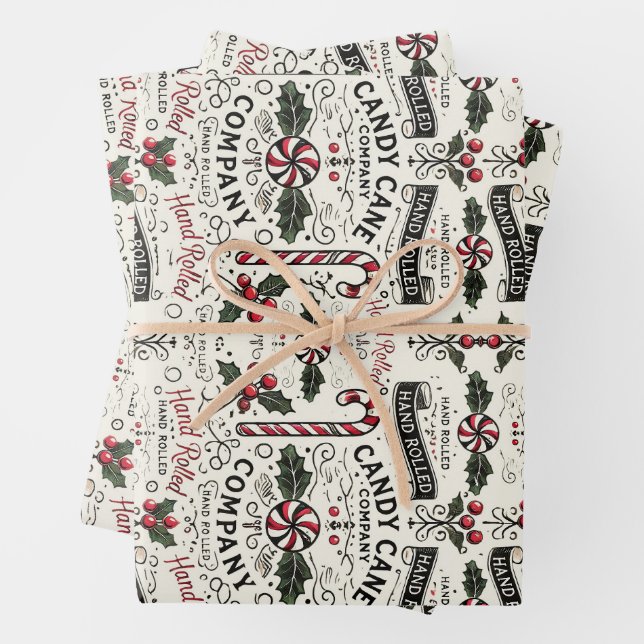 Feuille De Papier Cadeau Sucre de canne Co. (En situation)