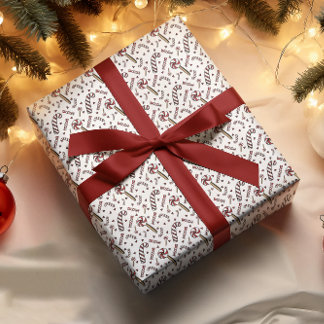 Feuille De Papier Cadeau Sucre de canne série de 3 papiers d'emballage