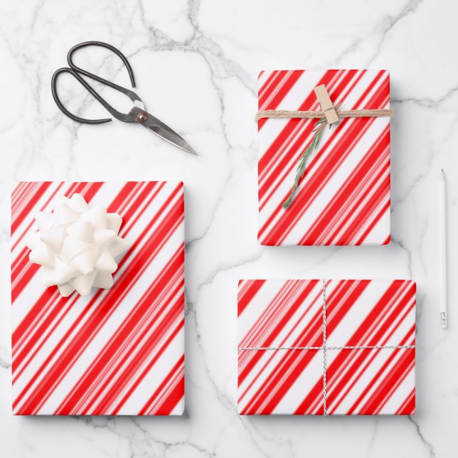 Feuille De Papier Cadeau Sucres de canne Noël (Recto)