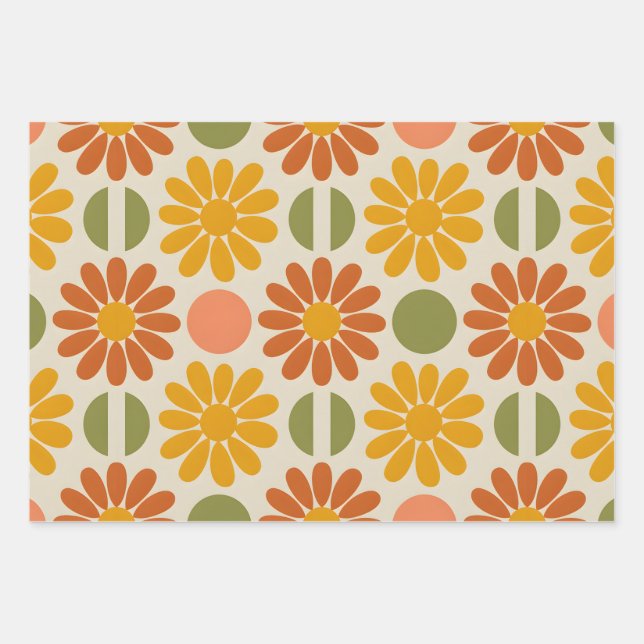 Feuille De Papier Cadeau Sunshine Daisy (Devant)