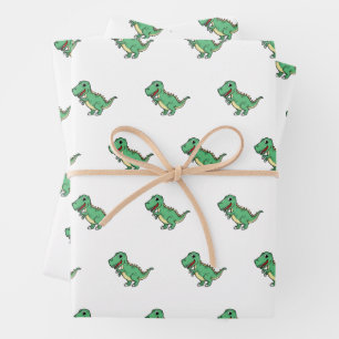 Feuille De Papier Cadeau Super Cute Dinosaur