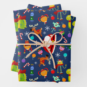 Feuille De Papier Cadeau Super Simple Rhymington Holiday Motif