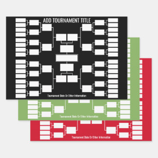 Feuille De Papier Cadeau Support de tournoi sportif pour 32 Team Start