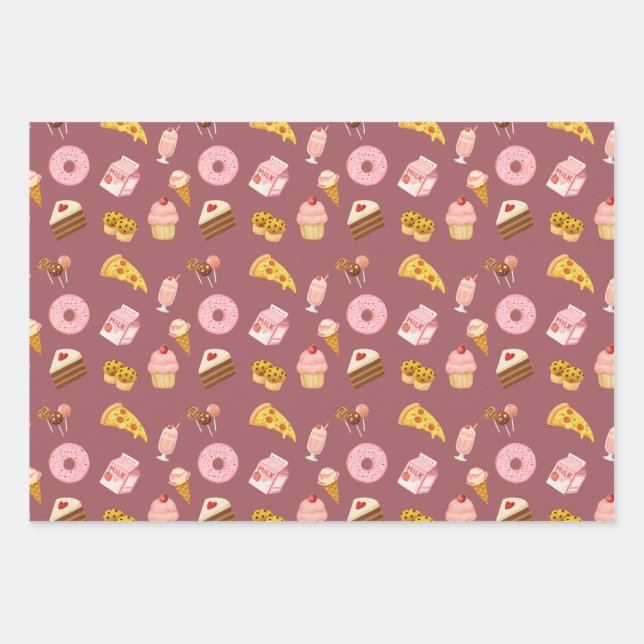 Feuille De Papier Cadeau Sweets Wrapping Paper (Devant)
