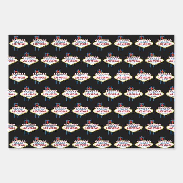 Feuille De Papier Cadeau Symbole de Las Vegas (Devant)