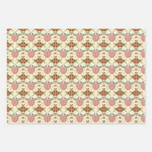 Feuille De Papier Cadeau Sympa Coeurs Ladybug Lovebug Illustration manuscri