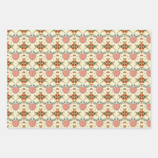 Feuille De Papier Cadeau Sympa Coeurs Ladybug Lovebug Illustration manuscri