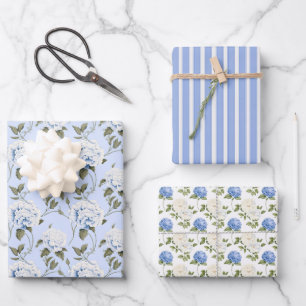 Feuille De Papier Cadeau Symphonie 3 à Petale Bleue