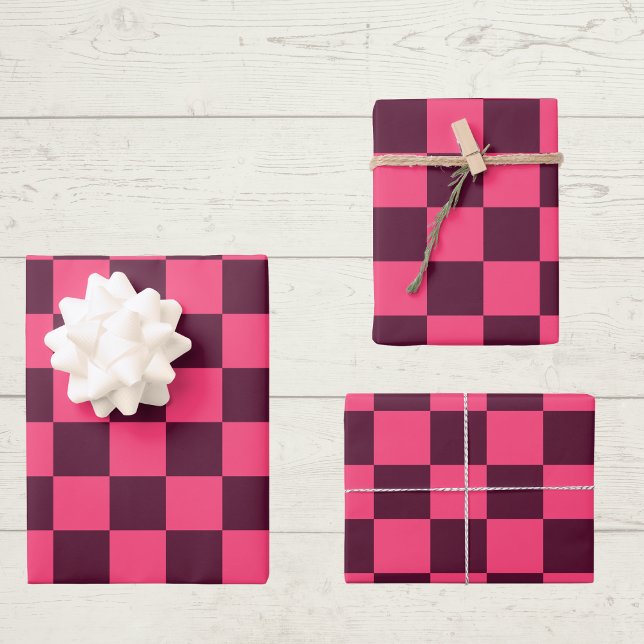 Feuille De Papier Cadeau Tableau de bord violet et rose (Créateur téléchargé)