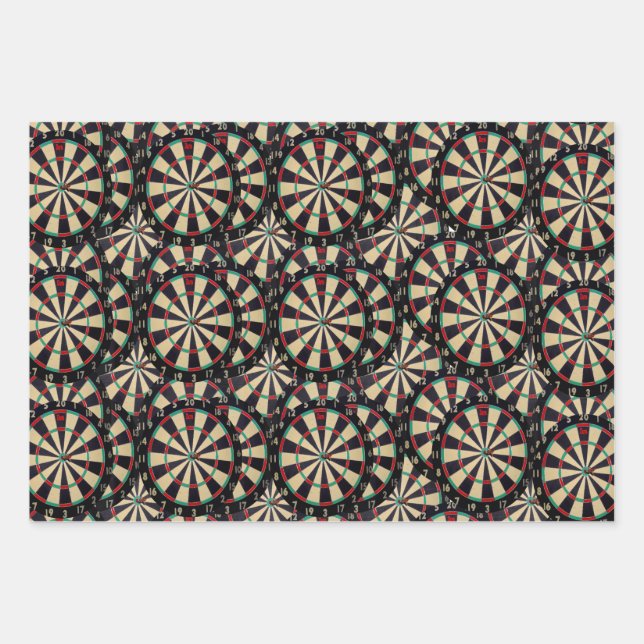 Feuille De Papier Cadeau Tableaux De Ténèbres À Bulles, (Devant)