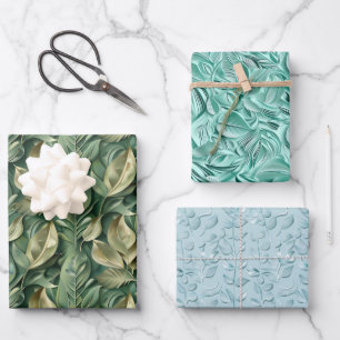 Feuille De Papier Cadeau Teintes gaufrées de variété de couleurs