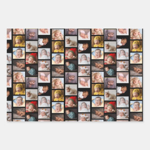 Feuille De Papier Cadeau Tels Bébés mignons