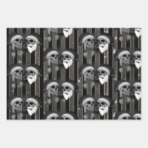 Tête de mort Femme Homme Noël Rose Casquette Bart