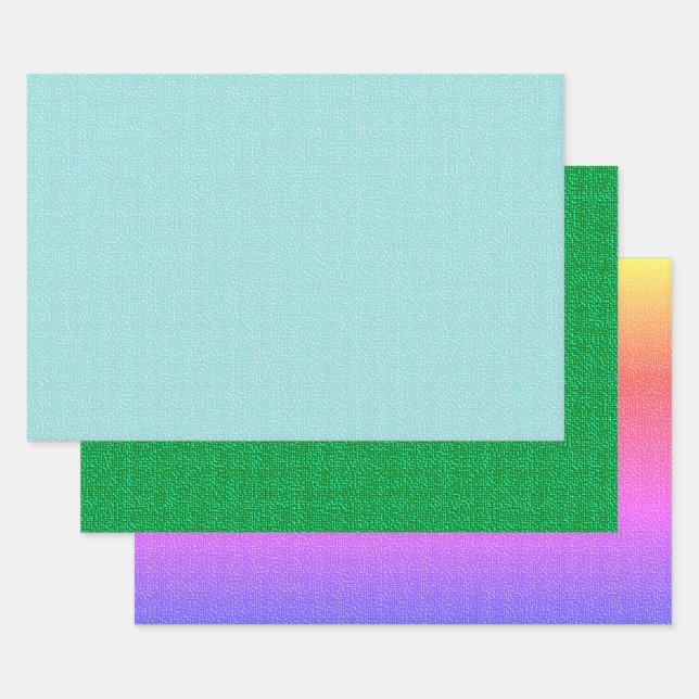 Feuille De Papier Cadeau Texture fausse (Lot)