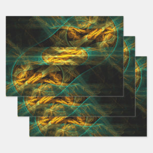 Feuille De Papier Cadeau The Eye of the Jungle Abstract